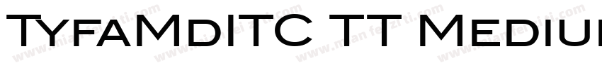 TyfaMdITC TT MediumItalic字体转换